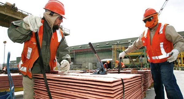 عرضه هفتگی مس افزایش یافت عرضه هفتگی مس افزایش یافت