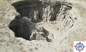 فرونشست زمین در دشتهای بحرانی خراسان رضوی ادامه دارد فرونشست زمین در دشتهای بحرانی خراسان رضوی ادامه دارد