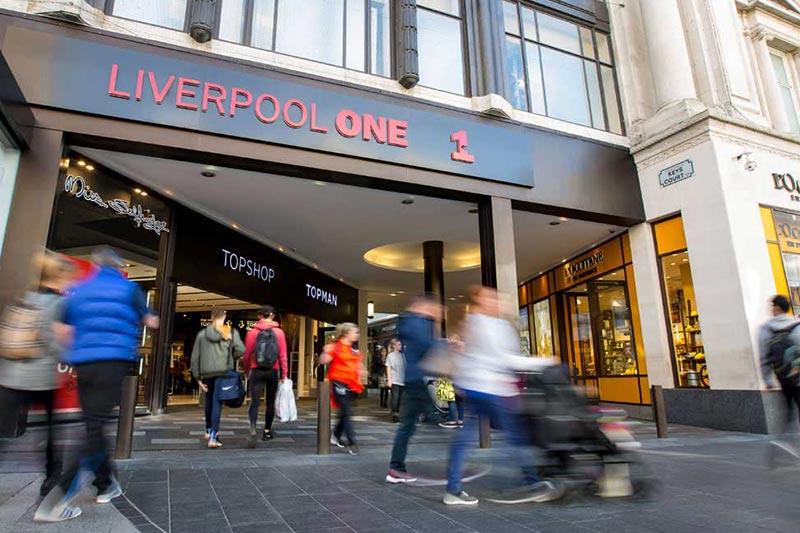 خلق نمای عمیق در مرکز خرید Liverpool خلق نمای عمیق در مرکز خرید Liverpool