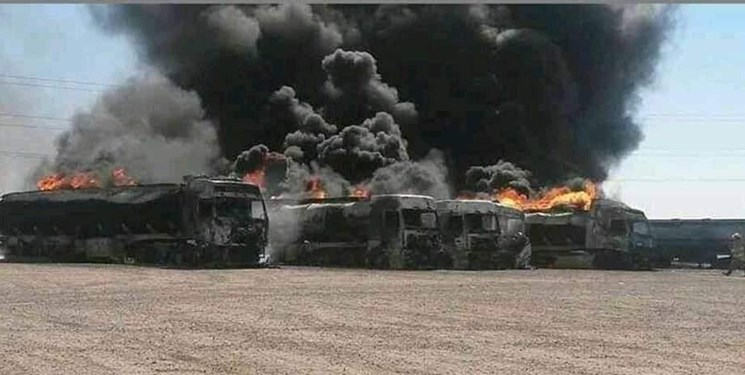 سوختن 5 میلیون دلار کالا در حادثه گمرک اسلام قلعه/ 500 دستگاه کامیون کاملا سوخت سوختن 5 میلیون دلار کالا در حادثه گمرک اسلام قلعه/ 500 دستگاه کامیون کاملا سوخت