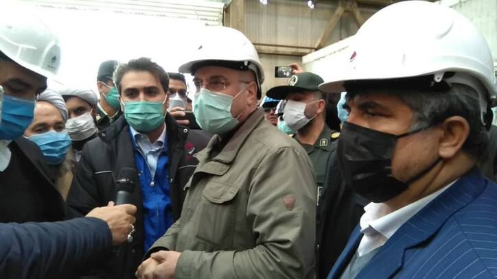 بازدید رئیس مجلس شورای اسلامی از کارخانه یک میلیون تنی کنسانتره صبانور