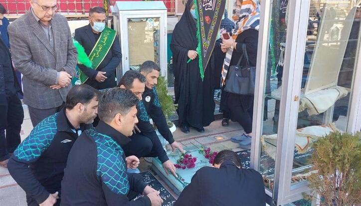 تجدید میثاق کارگران ورزشکار ذوب‌ آهن با شهدا