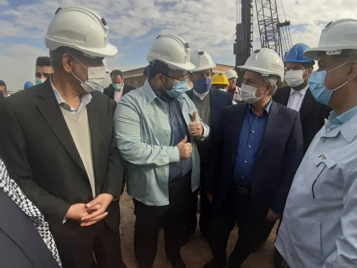 بازدید وزیر صمت از کارخانه فولاد شادگان