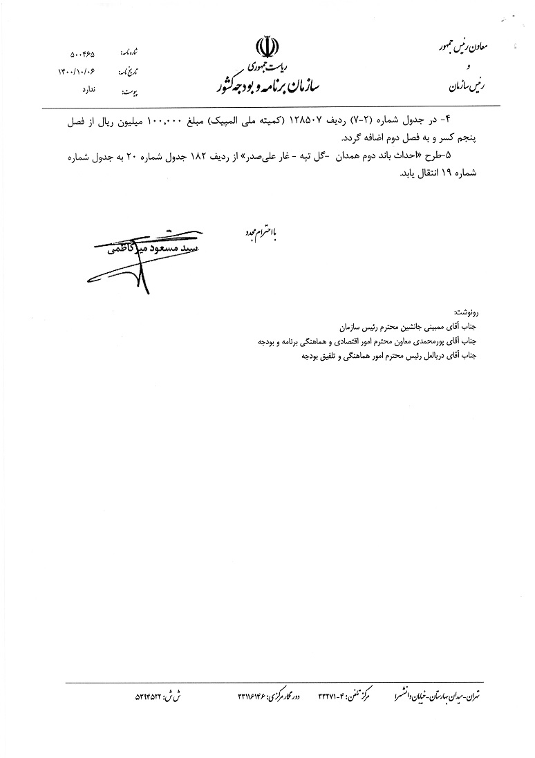 متن اصلاحیه لایحه بودجه ۱۴۰۱ منتشر شد متن اصلاحیه لایحه بودجه ۱۴۰۱ منتشر شد
