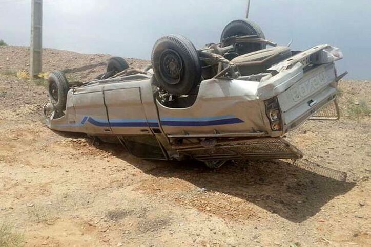 واژگونی خودروی نگهبانان معدن در اسفراین ۶ مصدوم داشت