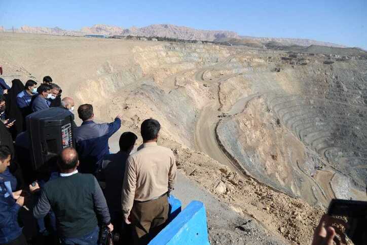 بازدید معاون وزیر صمت از معدن سنگ آهن چغارت