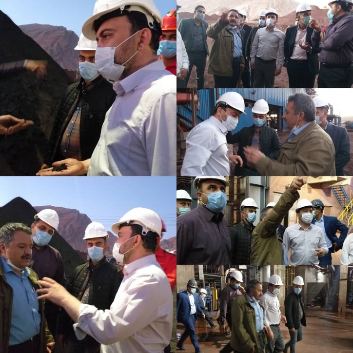 بازدید از کارخانه کنسانتره آهن رضوان