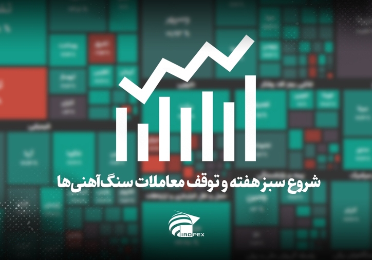 سنگ آهنی‌ها امروز در بورس چه کردند؟ شروع سبز هفته و توقف معاملات سنگ‌آهنی‌ها