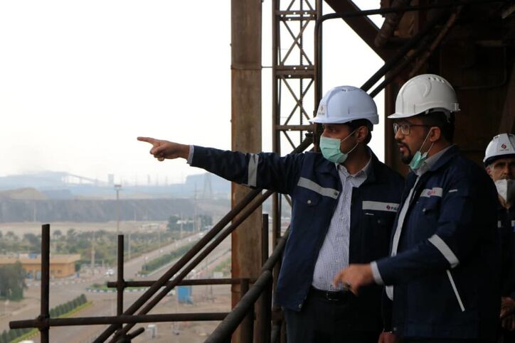 بازدید میدانی مدیرعامل جدید شرکت صبا فولاد خلیج فارس از کارخانه در اولین حضور