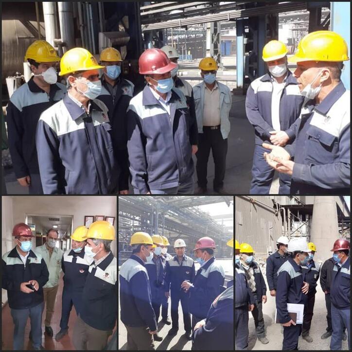 بازدید‌های مستمر مهندس رخصتی از خطوط تولید وپروژه‌های کارخانه ذوب آهن اصفهان