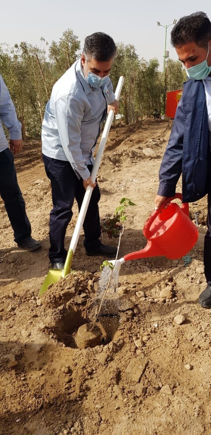 آیین نهال کاری و توسعه پروژه فضای سبز جنگل ۲۴ هکتاری شرکت فولاد خوزستان