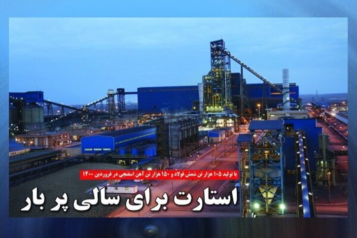 تولید آهن اسفنجی در واحد‌های صنعتی چادرملو از مرز ۱۵۰ هزار تن گذشت
