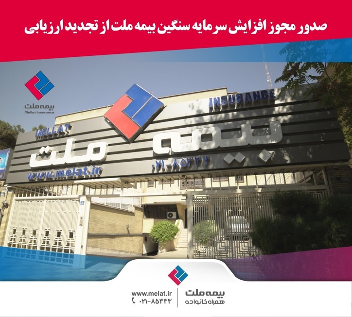 صدور مجوز افزایش سرمایه ۹۷۶ درصدی بیمه ملت
