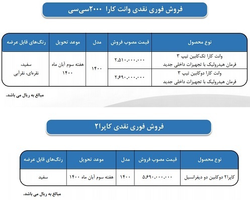 فروش نقدی سه محصول گروه بهمن از امروز شروع می&zwnj;شود