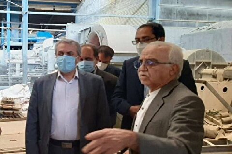 وزیر صنعت، معدن و تجارت از کارخانه آجر دهدشت بازدید کرد