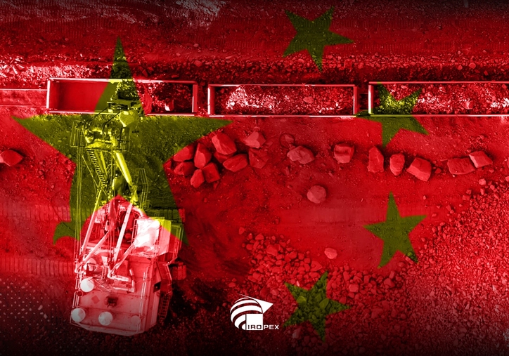 افزایش ۱.۹۲ میلیون تنی ورود سنگ آهن به بنادر چین در هفته گذشته