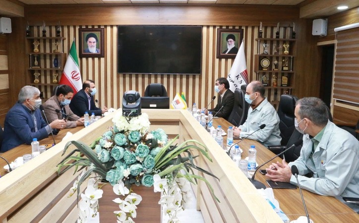 ديدار مديركل بنياد مسكن انقلاب اسلامی استان خوزستان با قائم مقام مديرعامل در امور ستادی و مسووليت های اجتماعی فولاد خوزستان