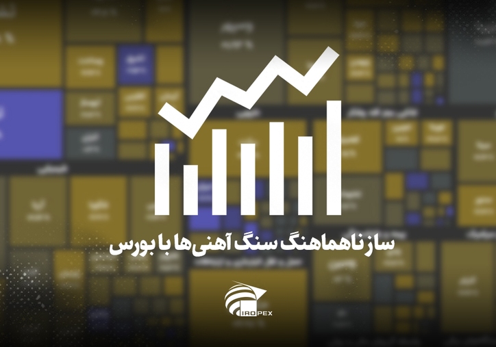 سنگ آهنی‌ها امروز در بورس چه کردند؟ ساز ناهماهنگ سنگ آهنی‌ها با بورس