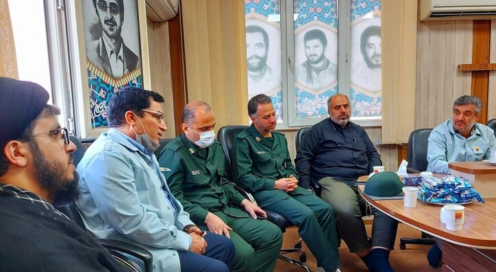 مراسم تکریم و معارفه فرمانده حوزه مقاومت بسیج شهید بقایی فولاد خوزستان