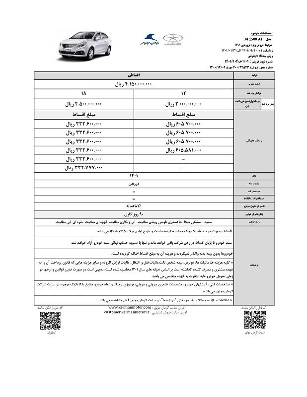 آغاز فروش اقساطی کرمان موتور/ اختلاف قیمت ۳۵ میلیون تومانی کارخانه و بازار آغاز فروش اقساطی کرمان موتور/ اختلاف قیمت ۳۵ میلیون تومانی کارخانه و بازار