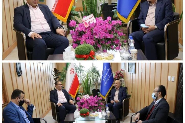 مدیر عامل شرکت سیمان خزر با مدیر کل صنعت، معدن و تجارت گیلان دیدار کرد
