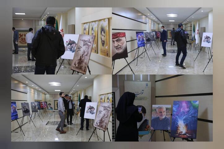 شرکت مس میزبان آثار گرافیکی برگزیده بنیاد مکتب حاج قاسم