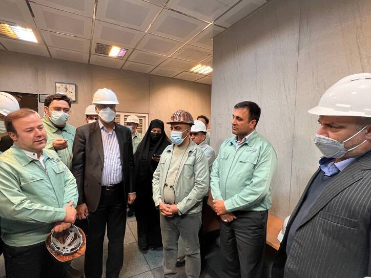 بازدید معاون نظارت و امور تولیدی سازمان بازرسی از فولاد هرمزگان
