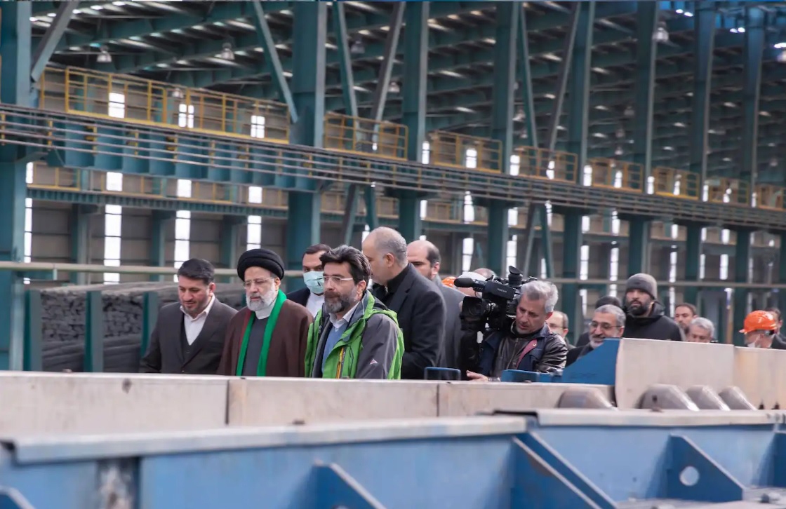افتتاح کارخانه آهن اسفنجی و خط کلاف مجتمع فولاد بافق با حضور رئیس جمهور افتتاح کارخانه آهن اسفنجی و خط کلاف مجتمع فولاد بافق با حضور رئیس جمهور