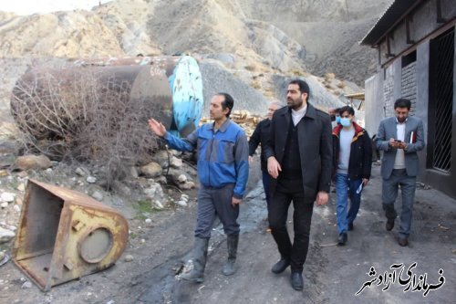 بازدید فرماندار شهرستان آزادشهر از معدن شرکت گمانه چشمه ساران بازدید فرماندار شهرستان آزادشهر از معدن شرکت گمانه چشمه ساران