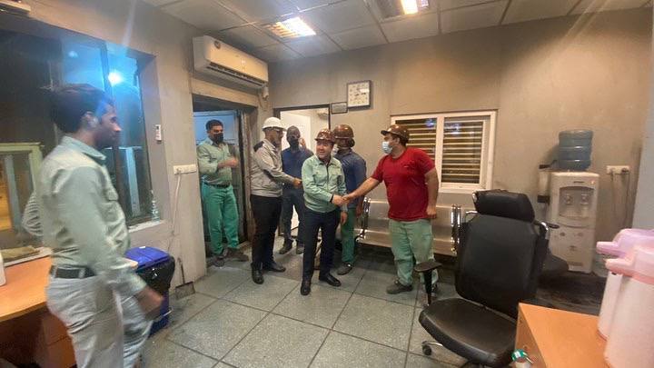 بازدید شبانه مدیرعامل فولاد هرمزگان از سایت فولادسازی بازدید شبانه مدیرعامل فولاد هرمزگان از سایت فولادسازی