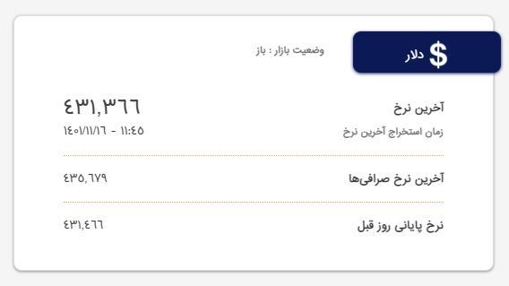 قیمت دلار و یورو؛ امروز ۱۶ بهمن ۱۴۰۱ قیمت دلار و یورو؛ امروز ۱۶ بهمن ۱۴۰۱