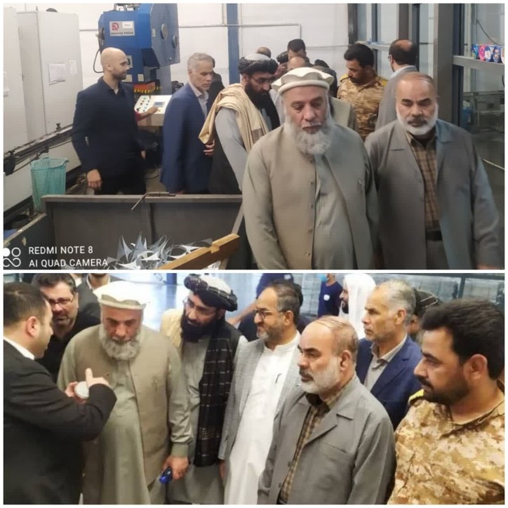 بازدید سرپرست وزارت صنعت و تجارت افغانستان با همراهی مدیرکل صنعت، معدن استان از کارخانه قوطی سازی آرمان گستر نوین کنارک و صنایع کنسرو سازی فانوس چابهار مستقر در شهرک صنعتی کنارک