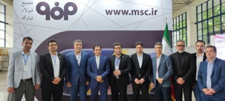 رایزن اقتصادی ایران از غرفه فولاد مبارکه در نمایشگاه اوزاکسپو بازدید کرد
