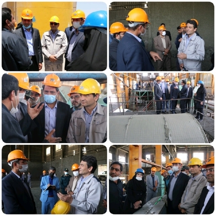 بازدید مدیر کل صمت خراسان جنوبی به همراه مدیر کل دفتر سیاسی استانداری از واحد فرآوری معدن مس قلعه زری