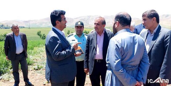 عسکری از سد کانی سیب و ایستگاه پمپاژ بادین‌آباد بازدید کرد