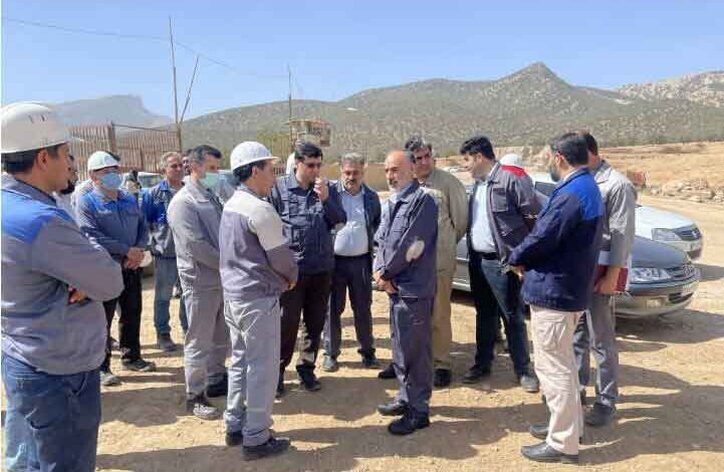 بازدید مدیر عامل شرکت گسترش صنایع معدنی کاوه پارس و مهندس حسینی مدیرعامل گروه سیمان تهران از شرکت سیمان ایلام