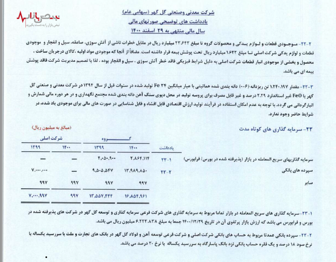 انجماد سرمایه در گل گهر انجماد سرمایه در گل گهر