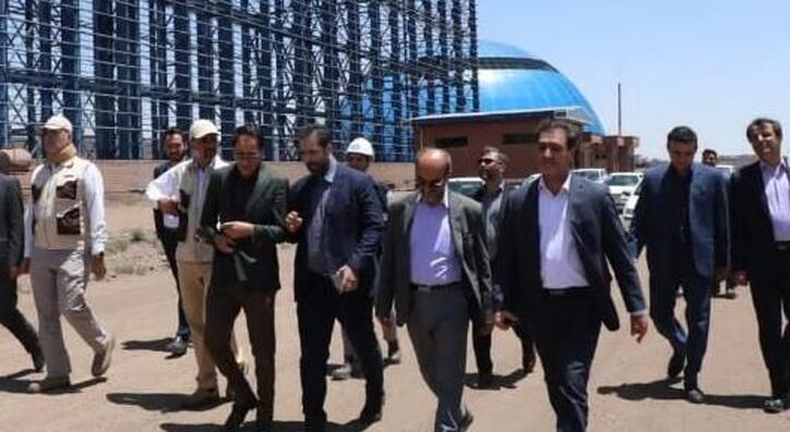 بازدید نایب رئیس هیات مدیره صندوق بیمه اجتماعی از پروژه معدنی فولاد خراسان