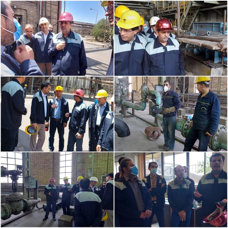 بازدید مدیرعامل ذوب آهن اصفهان از تعمیرات کارگاه اکسیژن شرکت بازدید مدیرعامل ذوب آهن اصفهان از تعمیرات کارگاه اکسیژن شرکت