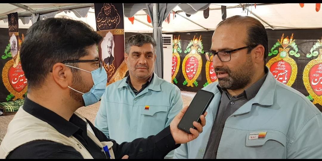 موکب فولاد خوزستان در زمینی به مساحت ۲ هزار مترمربع در قالب دو محل اسکان برای برادران و خواهران به تعداد ۵۰۰ نفر در شبانه روز و ظرفیت ۶۵ سرویس بهداشتی و حمام، فراهم شده است موکب فولاد خوزستان در زمینی به مساحت ۲ هزار مترمربع در قالب دو محل اسکان برای برادران و خواهران به تعداد ۵۰۰ نفر در شبانه روز و ظرفیت ۶۵ سرویس بهداشتی و حمام، فراهم شده است
