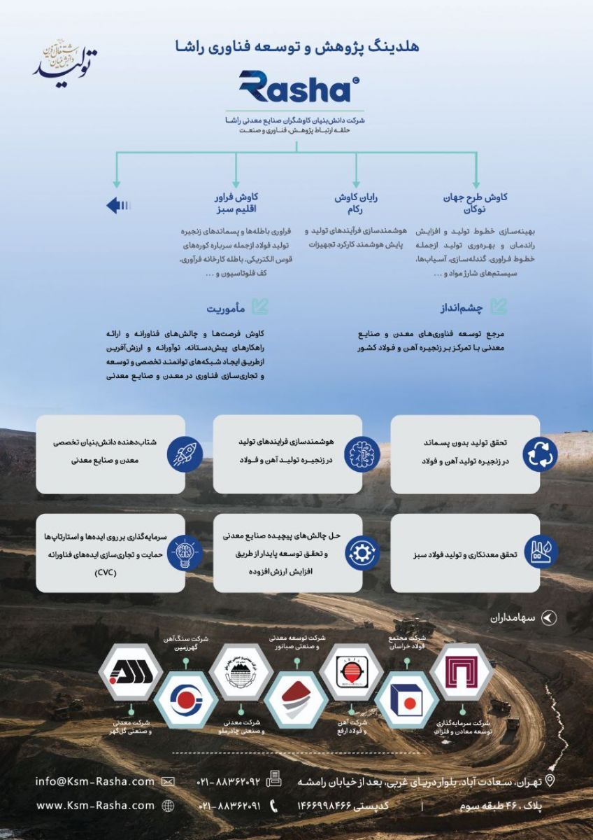 تقویت اقتصاد دانشبنیان و بومیسازی تکنولوژی؛ دو ماموریت اصلی راشا تقویت اقتصاد دانشبنیان و بومیسازی تکنولوژی؛ دو ماموریت اصلی راشا