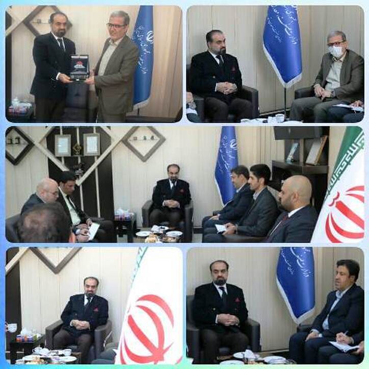 نشست مشترک سرکنسول عراق در کرمانشاه با مهندس دارابی؛ مدیرکل صنعت، معدن و تجارت استان کرمانشاه