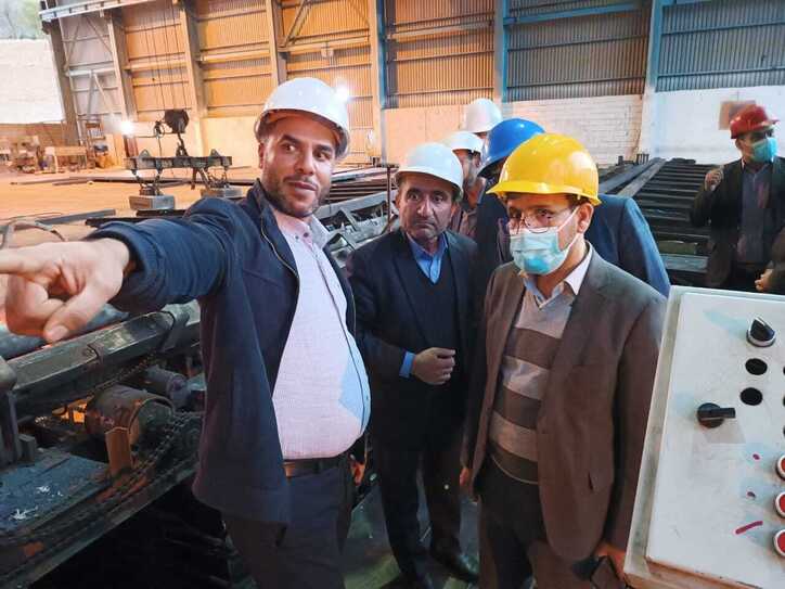 بازدید مدیران شورای هماهنگی تعاون، کار و رفاه اجتماعی استان از کارخانه فولاد یاسوج