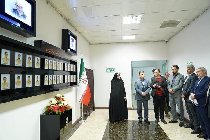 مراسم رونمایی از تابلوی شهدای شرکت مس در آستانه هفته بسیج
