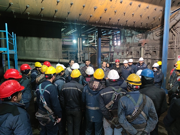 دیدار صمیمی مدیران سیمیدکو با کارکنان و کارگران کارخانه کنسانتره سازی