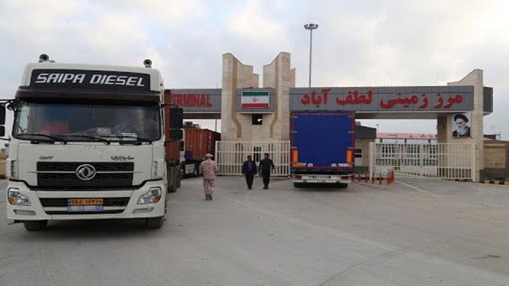 حجم تجارت خارجی از مرز لطف آباد خراسان رضوی ۴۵ درصد افزایش یافت