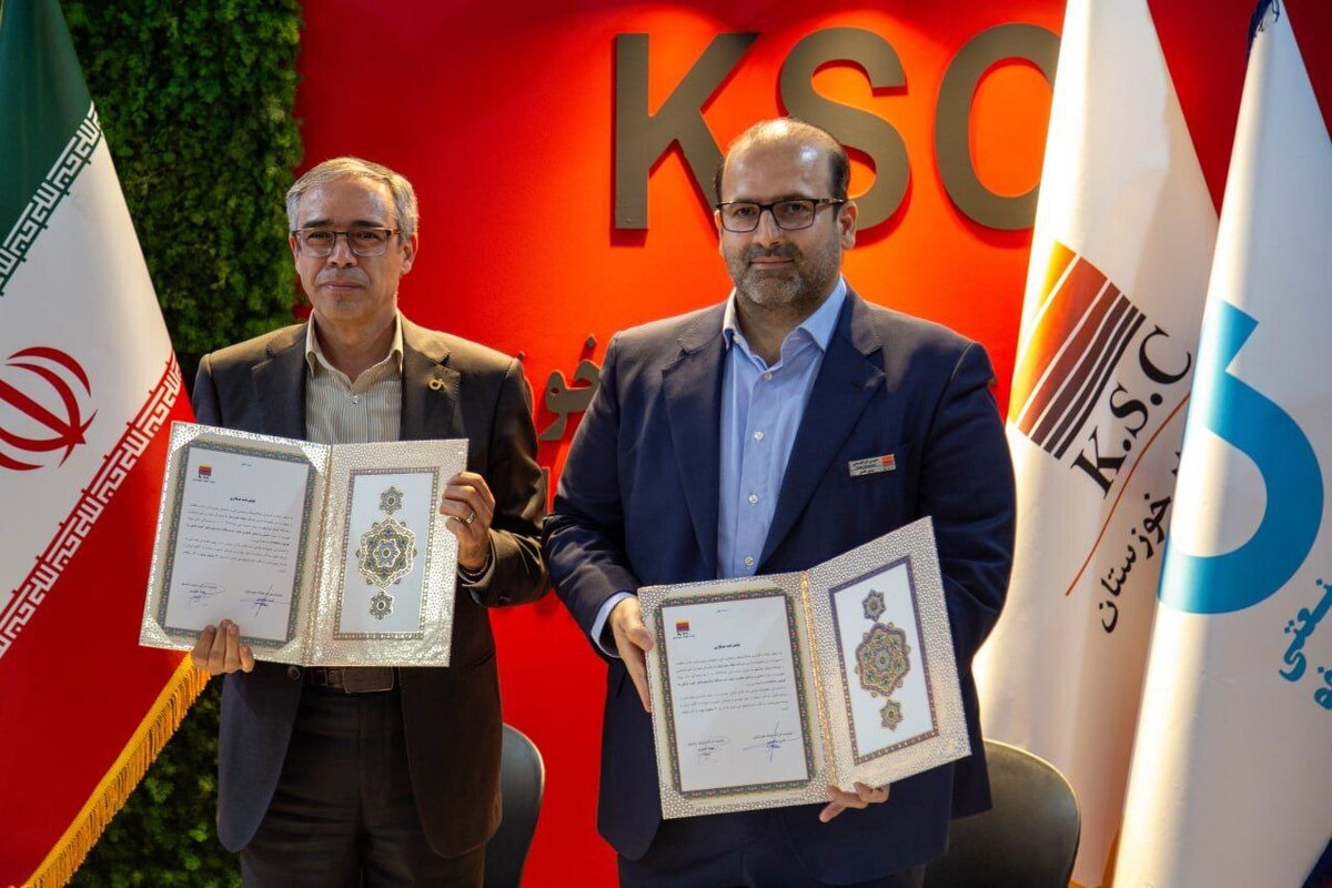 در روز دوم جشنواره و نمایشگاه ملی فولاد ایران، فولاد خوزستان دو تفاهم‌نامه همکاری امضا کرد
