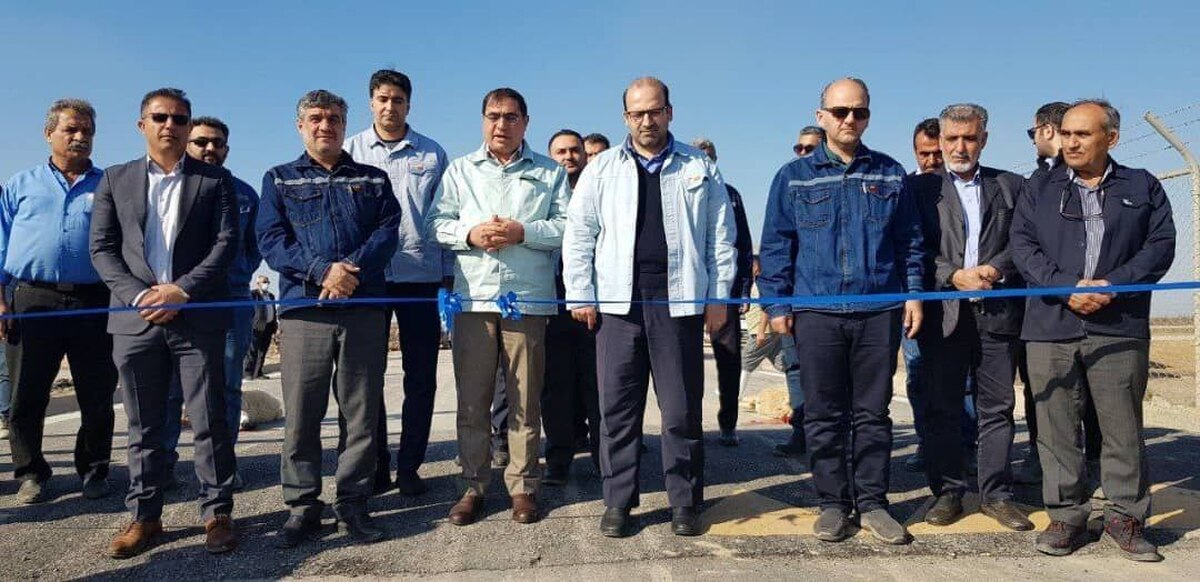 مدیرعامل فولاد خوزستان جاده دسترسی به نگهداری سرباره این شرکت را افتتاح کرد