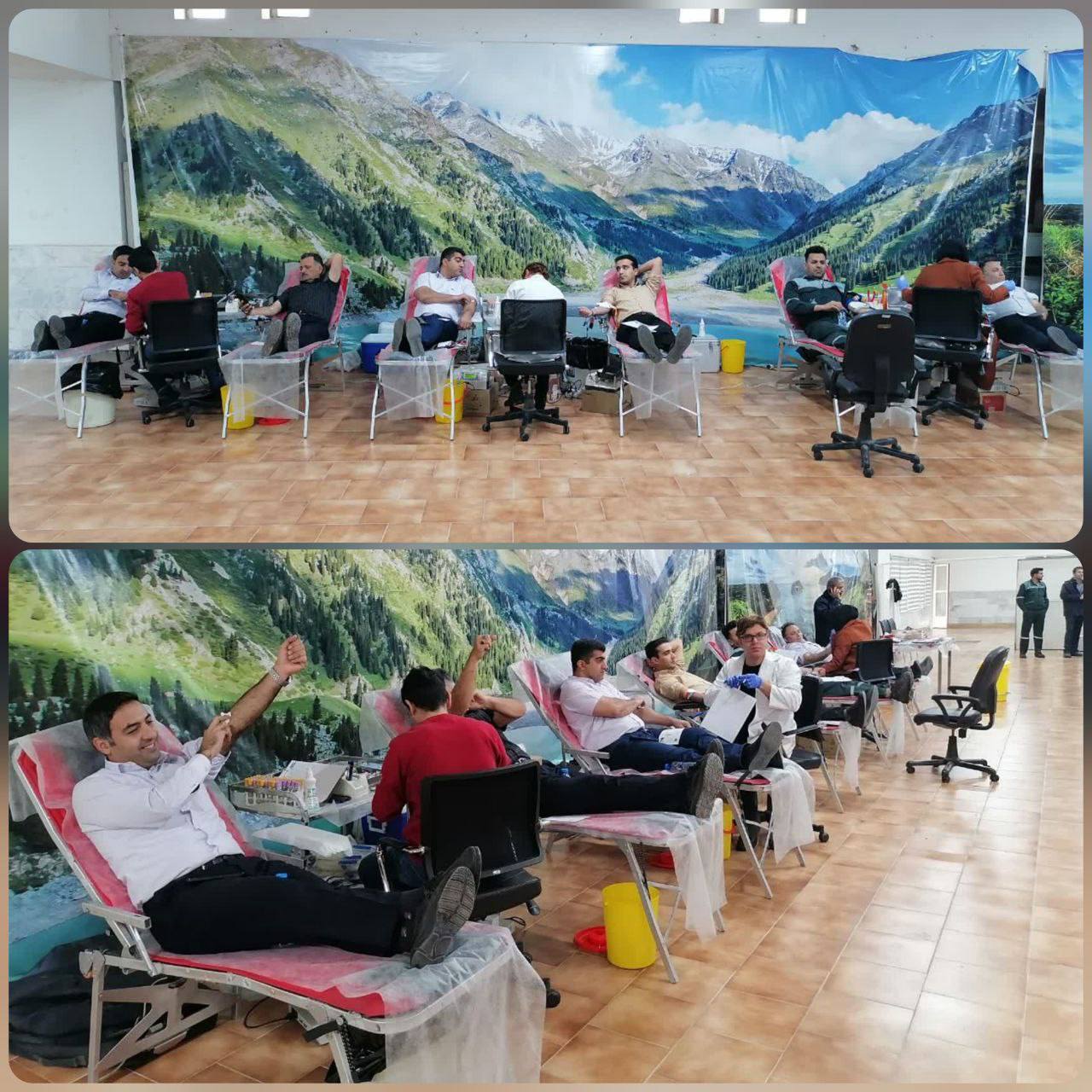 استقبال کارکنان شرکت فولاد آلیاژی ایران از برنامه اهدای خون استقبال کارکنان شرکت فولاد آلیاژی ایران از برنامه اهدای خون