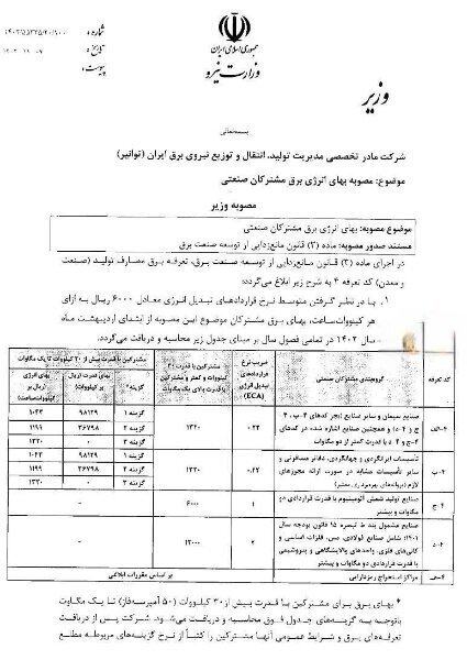 آغاز اصلاح یارانه انرژی صنایع انرژیبر برای حل ناترازی آغاز اصلاح یارانه انرژی صنایع انرژیبر برای حل ناترازی